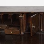 Tijdloze En Charmante Antieke Engelse Eikenhouten Secretaire/ Ladekast Met Een Mooi Interieur thumbnail 15