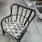 Retro Ikea Mastholmen Boho Bamboe Fauteuil Stoel thumbnail 6