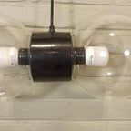 Vintage Dubbele Bol Hanglamp thumbnail 2