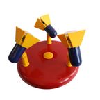 Memphis Stijl Vintage Driespots Plafondlamp Iconisch Design, Jaren '80. thumbnail 3