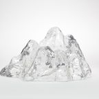 Grote Ijsberg Glazen Kandelaar, 1970S thumbnail 4