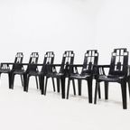 Set Of 6 Boston Chairs By Pierre Paulin For Henry Massonnet France 1980s thumbnail 6