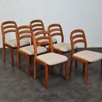 Vintage Set 6 Stuks Stoelen, Dyrlund, Denmark, 1970S thumbnail 3