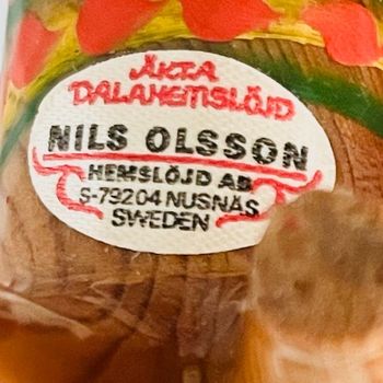 Vintage Zweedse Dala Paarden Nils Olsson Gemerkt