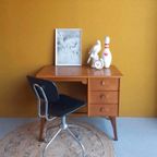 Retro Vintage Bureau, Werkplek, Desk, Divider Tafel Kaptafel thumbnail 11