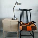 Deken Bruin Oranje En Creme Geblokt thumbnail 6