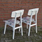 Brocante Vintage Slaapkamer Stoeltjes Set Van 2 thumbnail 5