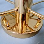 Design Plafondlamp/Kroonluchter Van Messing, Jaren 70 thumbnail 7
