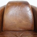 Comfortabele En Unieke Bruine Aviator Design Fauteuil Gemaakt Van Rundleer thumbnail 14