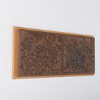 Unique Bronze Wall Landscape From Bror Marklund Sweden 1950’s thumbnail 3