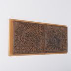 Unique Bronze Wall Landscape From Bror Marklund, Sweden 1950’S thumbnail 3