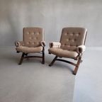 Set Van 2 Vintage Clubzetels / Fauteuils Westnofa Stijl thumbnail 6