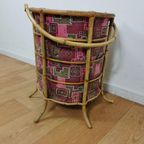 Vintage Wasmand, Opbergmand Van Rotan, Rattan, Bamboe thumbnail 6