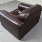 Pair Of De Sede Ds-101 Leather Lounge Chairs thumbnail 5