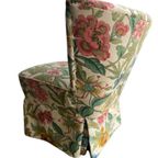 Vintage Gebloemd Cocktailstoel / Eenzit / Fauteuil thumbnail 7
