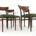 Set 4 Vintage Lübke Stoelen 'Waldbrunn' New Upholstery thumbnail 13