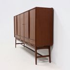 Teak Highboard By Svend Aage Madsen For K. Knudsen & Søn 1950S thumbnail 4