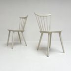 Set Witte Vintage Spijltjesstoelen, 1970’S thumbnail 12