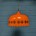 Vintage Oranje Hanglamp, Jaren '60, Deens Design Fog & Mørup thumbnail 5
