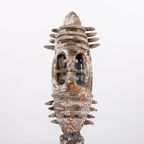 Sicilian Glazed Ceramic Sculpture, Unique Piece thumbnail 6