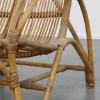 Bijzondere Rotan Fauteuil Van Rohé Noordwolde, 1950 thumbnail 13