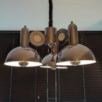 Mooie Vintage Chrome Space Age Hanglamp Van "Massive" Jaren 70S thumbnail 13