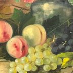 J. Claes (1874-1956). Stilleven Met Rozen En Fruit. thumbnail 2