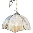 Prachtige Tiffany Glas In Lood Hanglamp Vintage thumbnail 2