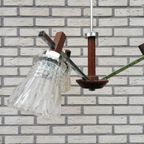 Vintage Hanglamp Hout & Chroom thumbnail 9