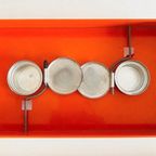 Vintage Rechaud Brabantia Warmhoudplaat Oranje 1970’S thumbnail 8