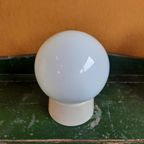Vintage Glas Plafond Lamp, Plafoniere, Helder Reliëf Glas thumbnail 10