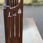 Engelse Art Deco Kaptafel Hout Met Spiegel Engels thumbnail 2
