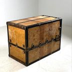 Oshkosh Steamer Trunk Antiek thumbnail 8