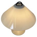 Pop Art / Space Age Design - Mushroom Lamp With White Plexi Shade And Metal Base thumbnail 4