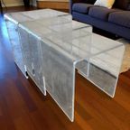 Set Van 3 Nesting Tables In Plexiglas / Salontafel thumbnail 2