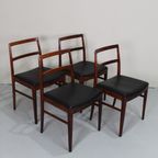 4X Vintage Design Eetkamerstoelen - Arne Vodder Voor Sibast, Palissander | 01275 thumbnail 17