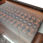 Frans Art Deco Dienblad Met Ingelegd Blad, Circa 1920 thumbnail 5
