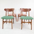 4 Vintage Deense Stoelen | Farstrup Dining Chairs Danish thumbnail 7