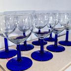 8X Wijnglas Donkerblauwe Steel Luminarc thumbnail 2