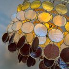 Vintage Schelpen Retro Kleuren Hanglamp Capiz Lamp Kroonluchter thumbnail 12