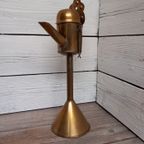 Geelkoperen Olielamp, Ook Wel Snotneus Genoemd. thumbnail 6