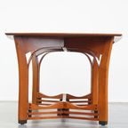 Zeer Mooie 4 Tot 6 Persoons Art Nouveau Design Eetkamertafel Van Schuitema Met Prachtige Details thumbnail 6
