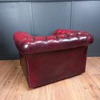 Rode Chesterfield Clubfauteuil thumbnail 6