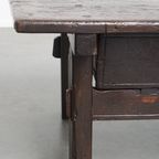 Robuuste, Antieke 18e Eeuwse Zuid-europese Boeren Salontafel Met Een Karaktervol Patina thumbnail 13