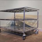 Vintage IKEA Tunsta Trolley Niels Gammelgaard Audiomeubel thumbnail 6