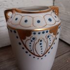 Set Van 2 Porseleinen Vaasjes, Jugendstil. thumbnail 5