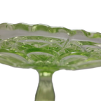 Unieke En Zeldzame Taartschaal Van Uranium Glas thumbnail 2