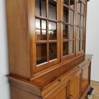 Antieke Vintage Landelijke Boekenkast Buffetkast Wandkast Vitrinekast thumbnail 14