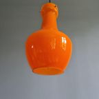 Vintage Oranje Opaline Hanglamp, Jaren 60 thumbnail 4