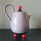 Vintage Memphis Stijl Theepot – Costantini L'ogetto, Italy, Jaren '80 thumbnail 8